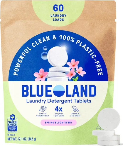 Vista 14 de BLUELAND Pastillas de detergente para ropa, 36 unidades, cápsulas, hojas y alternativa líquida sin plástico, respetuosas con el medio ambiente, sin