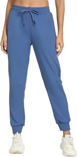 Vista 4 de Pantalones deportivos ligeros para mujer con bolsillos Dri Fit para entrenamiento, atletismo, correr, pista suave, gimnasio, descanso, pantalones