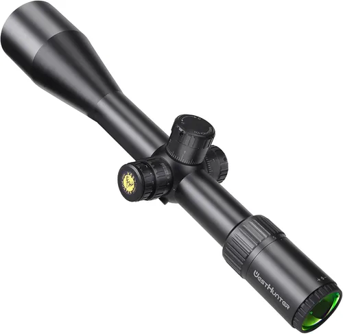 Vista 8 de WestHunter Optics TD 5-30x56 SFIR FFP Precision 1/10 MIL Riflescope para disparos de competición, torreta de parada cero iluminada, primer plano