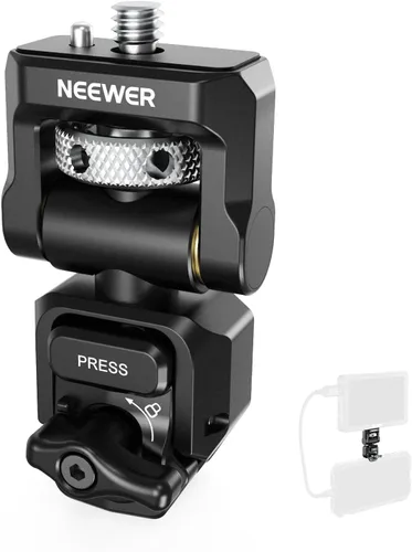 Vista 12 de NEEWER Soporte para monitor de cámara con zapata fría, tornillo antitorsión de 1/4 pulgadas para monitor de campo de 5 y 7 pulgadas, compatible