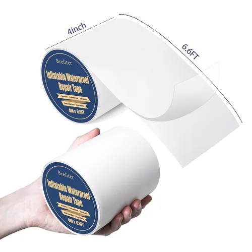Vista 2 de Breliter Cinta de reparación inflable impermeable – Kit de reparación de parches de TPU impermeable, cinta de reparación de sellado para colchón