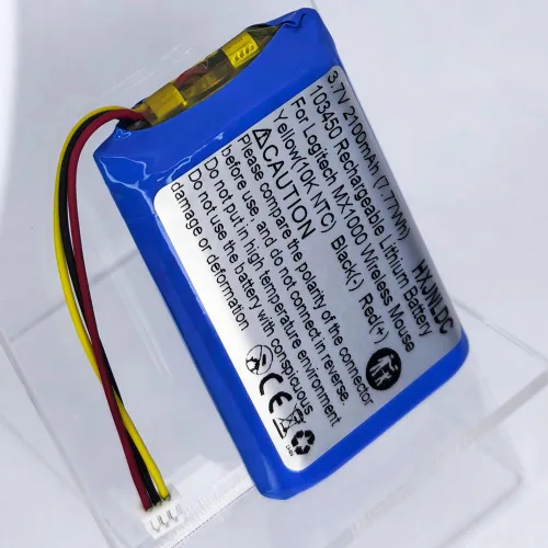 Vista 6 de DC 3.7v 103450 2100mAh batería recargable de polímero de litio para Logitech MX1000 MX-1000 M-RAG97 ratón inalámbrico Bluetooth 190247-1000
