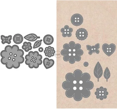 Vista 15 de DzIxY Troqueles de corte de metal de seis pétalos, flores, para hacer tarjetas, papel de gofrado, juegos de troqueles, álbum, plantillas