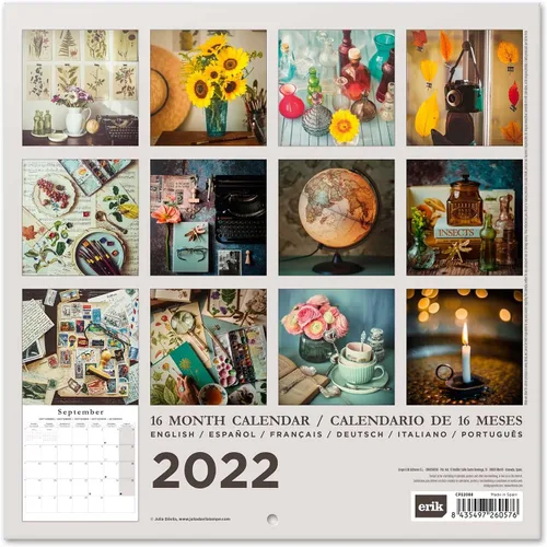 Vista 2 de Calendario de pared oficial de cocina 2022, calendario 2022, calendario de pared cuadrado de 12 x 12 pulgadas 2022, calendario familiar 2022
