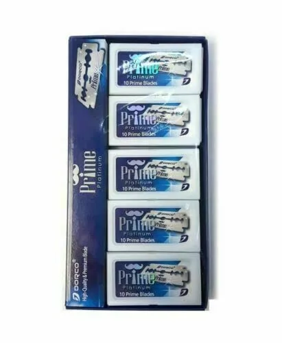 Vista 2 de Dorco Cuchillas de doble filo STP301 Prime Platinum 1,000 cuchillas