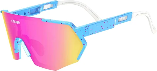 Vista 8 de X-TIGER Gafas de sol polarizadas de béisbol para jóvenes, UV400, para niños, niñas de 8 a 12 años, para sóftbol, ciclismo, deportes