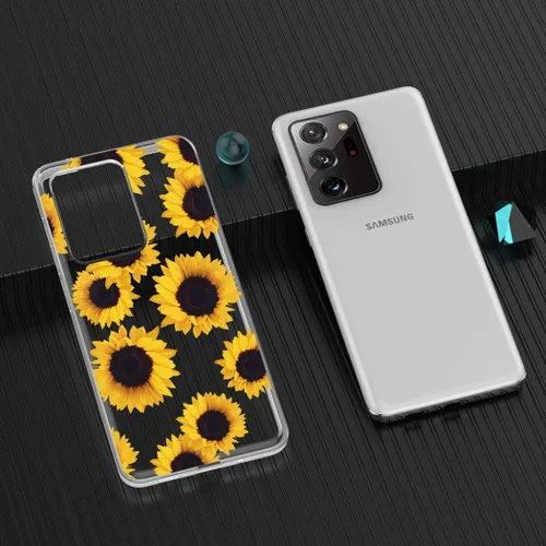 Vista 5 de Funda para Galaxy Note 20 Ultra 5G/para Samsung Note 20 Ultra, funda transparente para niñas, funda protectora de TPU suave para Samsung Galaxy Note