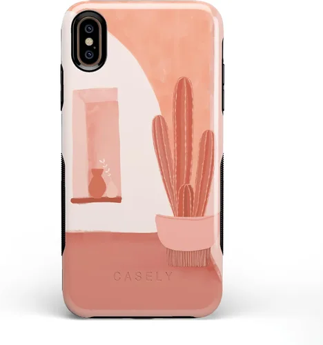 Vista 24 de Casely Funda para iPhone Xs Max Funda con estampado de festival (solo buenas vibraciones)