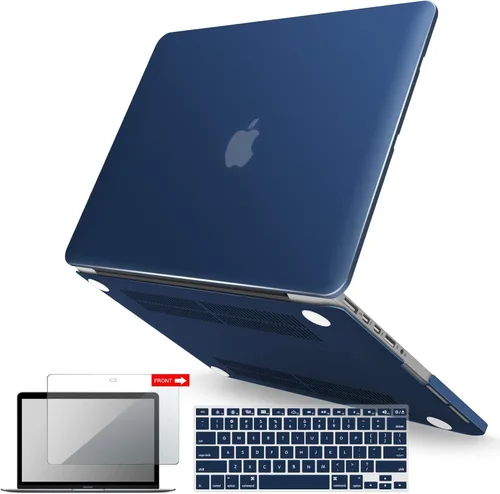 Vista 27 de IBENZER Compatible con MacBook Pro de 13 pulgadas 2015 2014 2013 finales 2012 A1502 A1425, carcasa rígida y cubierta de teclado y protector