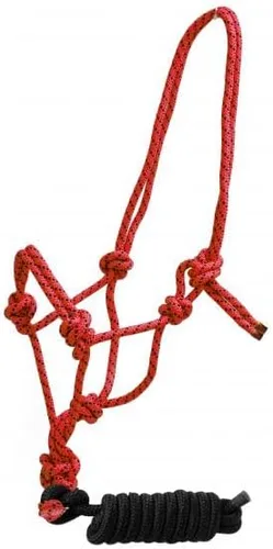 Vista 4 de Cuerda trenzada de nailon vaquero con nudo halter con correa extraíble de 7 1/2 pies