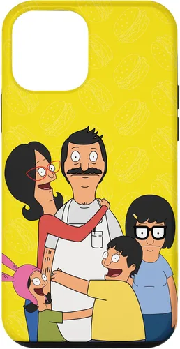 Vista 16 de Funda para iPhone 12 Pro Max Bob Burgers Bob Linda Gene Tina Louise Family Hug
