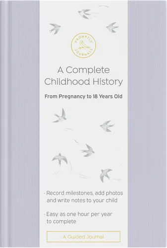 Vista 15 de Promptly Journals, Una historia completa de la infancia: desde el embarazo hasta los 18 años (Aloe Green, Leatherette) Libro para bebés y diario