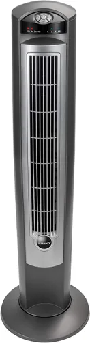 Vista 8 de Lasko 2551 - Ventilador eléctrico portátil de torre oscilante de 42 pulgadas con ionizador de aire fresco, temporizador y control remoto