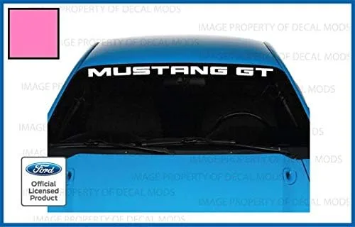 Vista 10 de Pegatina para Ford Mustang Front Parabrisas (1999-2004), diseño gráfico V6 GT - MGT, Bronce Metálico