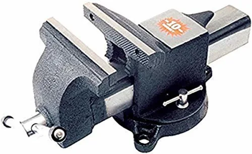 Vista 2 de K Tool International 64108 Tornillo de banco de 8 pulgadas con base giratoria giratoria con bloqueo de 360 grados para garajes, talleres