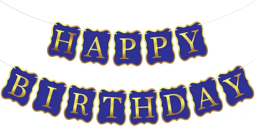 Vista 11 de KatchOn, Cartel de feliz cumpleaños negro y dorado, 10 pies, NO DIY, telón de fondo de feliz cumpleaños, decoraciones de feliz cumpleaños