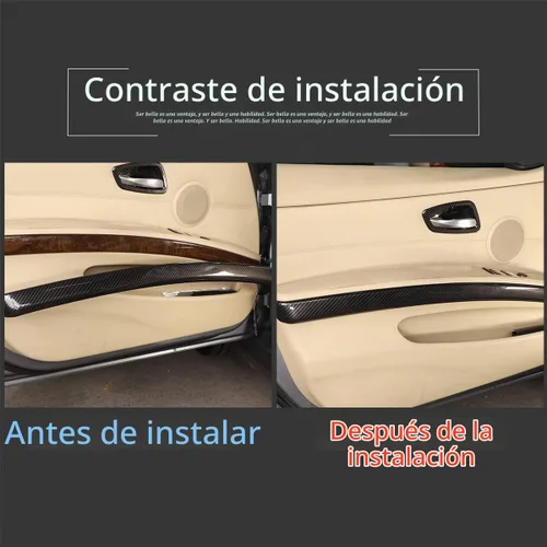 Vista 2 de Ajuste interior del panel de la puerta del coche para BMW 3 series E90 E93 2005-2012 accesorios del coche, ABS, 4PCS (fibra de carbono) -PS. Pls