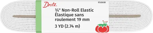 Vista 5 de Dritz 9407B Tejido elástico no enrollable, negro, 1 pulgada por 12 yardas