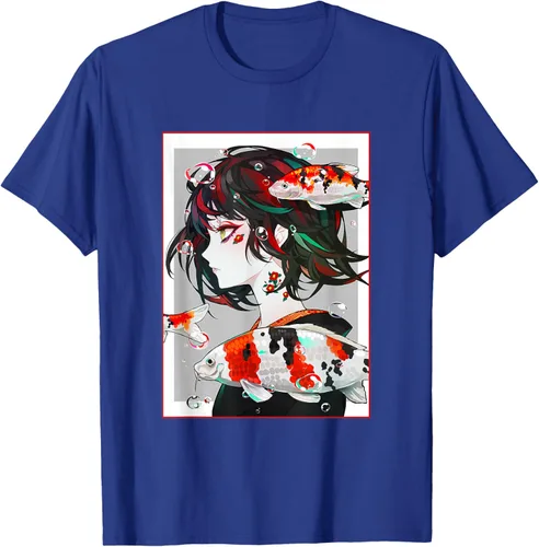 Vista 26 de Camiseta de anime anime japonés estético Otaku Negro