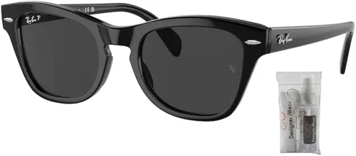 Vista 2 de Ray-Ban RB0707S - Gafas de sol cuadradas para hombres y mujeres + paquete con kit de gafas de cortesía de diseñador iWear