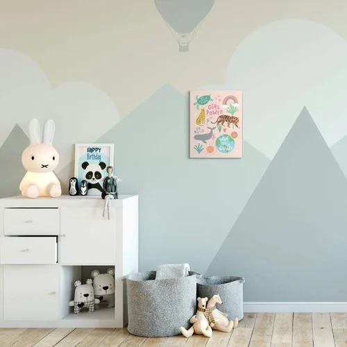 Vista 2 de Stupell Industries Nina Seven - Placa de pared con frases de poder para niña, ilustraciones de animales, 10 x 15 pulgadas