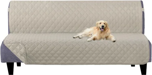 Vista 144 de U-NICE HOME Funda para sillón reclinable, reversible, con correas elásticas, resistente al agua, protege de perros y mascotas, sillón pequeño