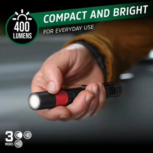 Vista 10 de Linterna de bolígrafo Energizer X-400 recargable, linterna de bolígrafo brillante resistente al agua IPX4, ligera y duradera, linterna recargable