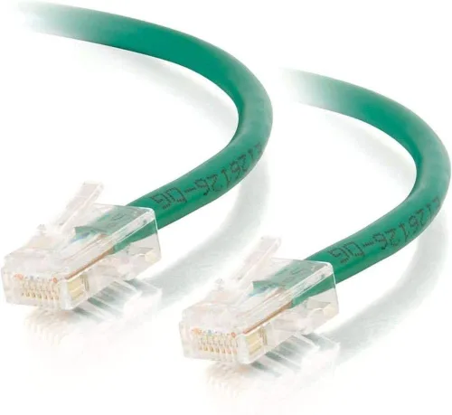 Vista 73 de C2G 24494 Cable cruzado Cat5e - Cable de conexión de red sin blindaje sin arranque, naranja (3 pies, 3.0 ft)