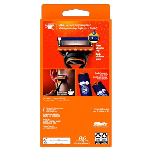 Vista 10 de Gillette Maquinilla de afeitar Fusion5 para hombre, mango + 1 repuesto de cuchilla de afeitar