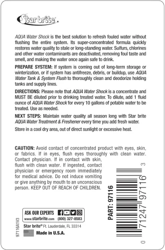 Vista 2 de STAR BRITE Tratamiento y ambientador de agua Aqua de 8 onzas + Aqua Water Shock de 16 onzas – Restaura y mantiene la calidad del agua dulce