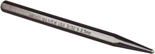 Vista 2 de Mayhew Tools 24008 Punzón central, 1/4" - 6 mm x 5-1/2", acabado de óxido negro