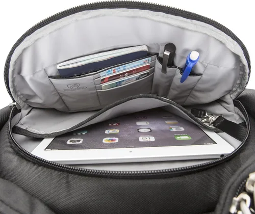 Vista 9 de Travelon - Mochila antirrobo clásica grande multiusos, Negro, Tamaño único