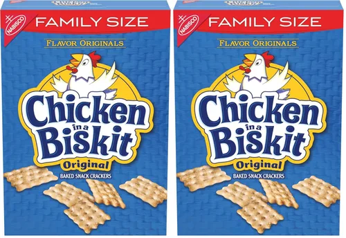 Vista 20 de Chicken in a Biskit Galletas horneadas originales, aperitivos a granel, 6 cajas de 7.5 onzas