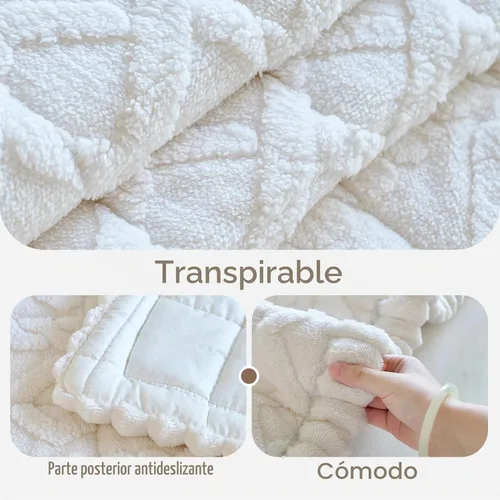 Vista 5 de Fundas de Reposabrazos de Sofá Antideslizantes, Funda Lavable de Respaldo de Sillón Suave, Fundas Gruesas y Peludas para Reposabrazos de Sofá
