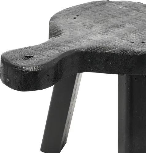 Vista 5 de Creative Co-Op Pedestal decorativo de madera, negro