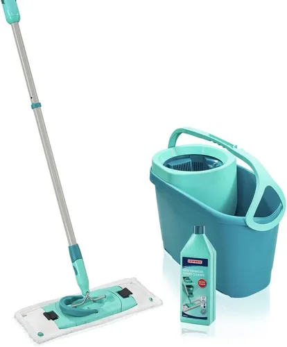 Vista 10 de Leifheit Clean Twist M Ergo - Juego de trapeador y cubo, trapeador de 13.0 in de ancho, giro controlado por humedad, fregona giratoria de limpieza