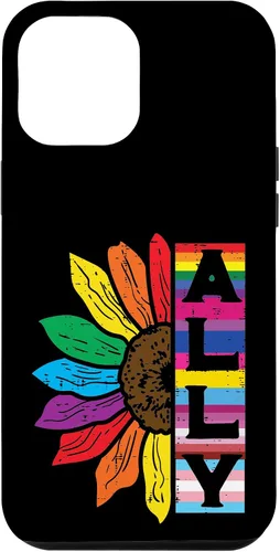 Vista 25 de iPhone 16 Lgbt Gay Ally Sunflower Rainbow Pride Flag Men Women Kids Case