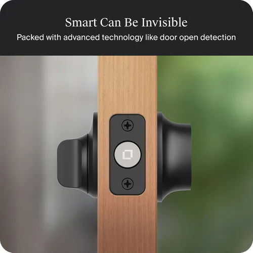 Vista 3 de Level Lock Pro - Cerradura inteligente más pequeña, rápida e innovadora del mundo - Cerrojo de seguridad de materia sobre rosca más llave Apple Home