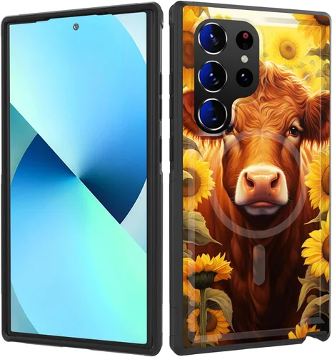 Vista 26 de Funda magnética para Galaxy A16 5G, [compatible con MagSafe] [protección contra caídas de grado militar] Funda resistente a prueba de golpes