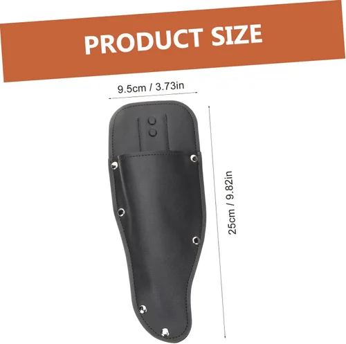Vista 2 de Happyyami Pinza de podadora de cuero para tijera, abrazaderas de inglete para recortar alicates, soporte para herramientas de caza, protector