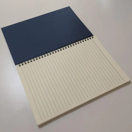 Vista 4 de YUREE Cuaderno de espiral rayado, diario en espiral B5 de tapa suave, 5 cuadernos por paquete, 60 hojas (120 páginas), 10.2" x 7.2", azul