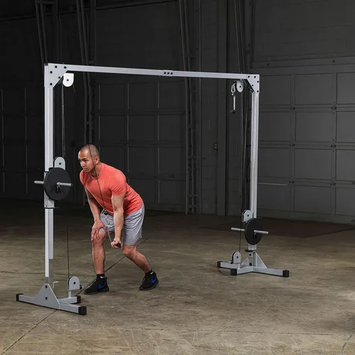 Vista 4 de Body-Solid Best Fitness - Máquina de cable de entrenamiento funcional, pilas de pesas de entrenamiento de cuerpo completo, ejercicio de pecho y Negro