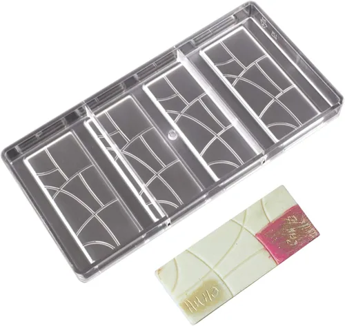 Vista 19 de Grainrain molde de chocolate de policarbonato, molde de barra de chocolate de policarbonato en forma de corazón, regalo para el día de San Valentín 1