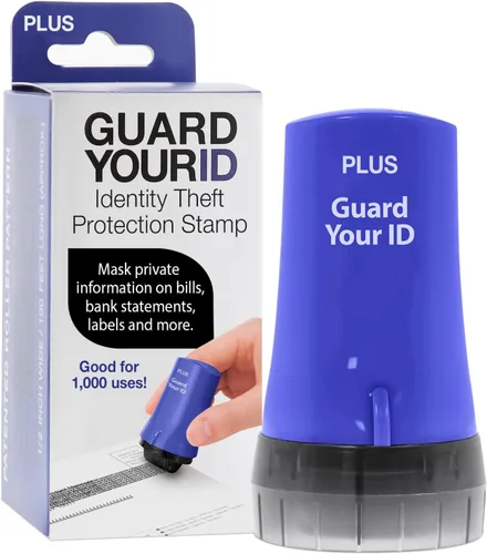 Vista 19 de Guard Your ID Advanced 2.0 Rodillos de goma para robo de identidad, borrador de dirección y prevención de seguridad (Paquete regular de 3, negro)