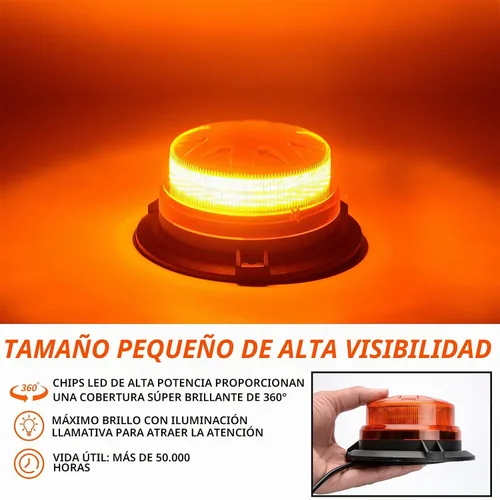 Vista 3 de El amarillo ámbar llevó luces estroboscópicas de emergencia para el coche #1 Ámbar
