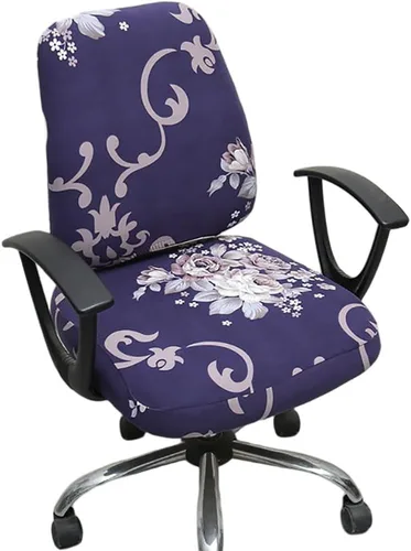 Vista 18 de Melaluxe Funda para silla de oficina de computadora, funda universal protectora y elástica para silla giratoria elástica