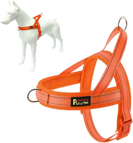 Vista 11 de Plutus Pet - Arnés antitirones para cachorros y perros pequeños, acolchado de malla transpirable Adjustable Reflective with Handle, Escape Proof