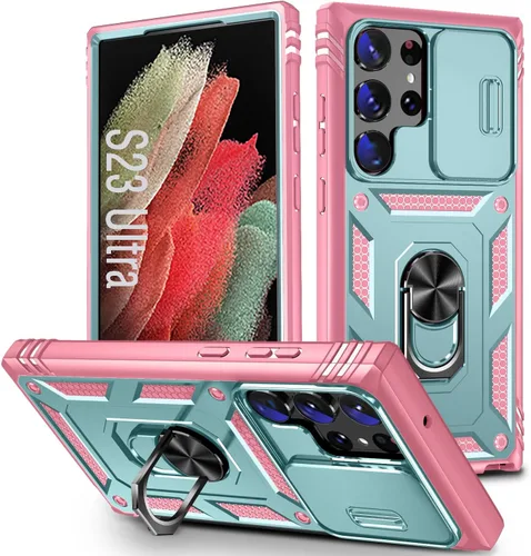 Vista 77 de Funda para Galaxy Note 20 Ultra, a prueba de golpes, resistente a los impactos con cubierta protectora de lente deslizante para Samsung Galaxy Note
