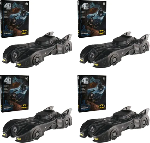 Vista 9 de 4D Build, Kit de modelo 3D de DC Batman con soporte, artículos coleccionables de Batman y decoración de escritorio, rompecabezas para adultos