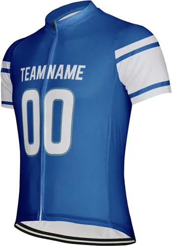 Vista 2 de Camiseta de ciclismo personalizada de manga corta para hombre de Detroit Team